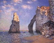 The Needle Rock and the Porte d-Aval,Etretat, Claude Monet
